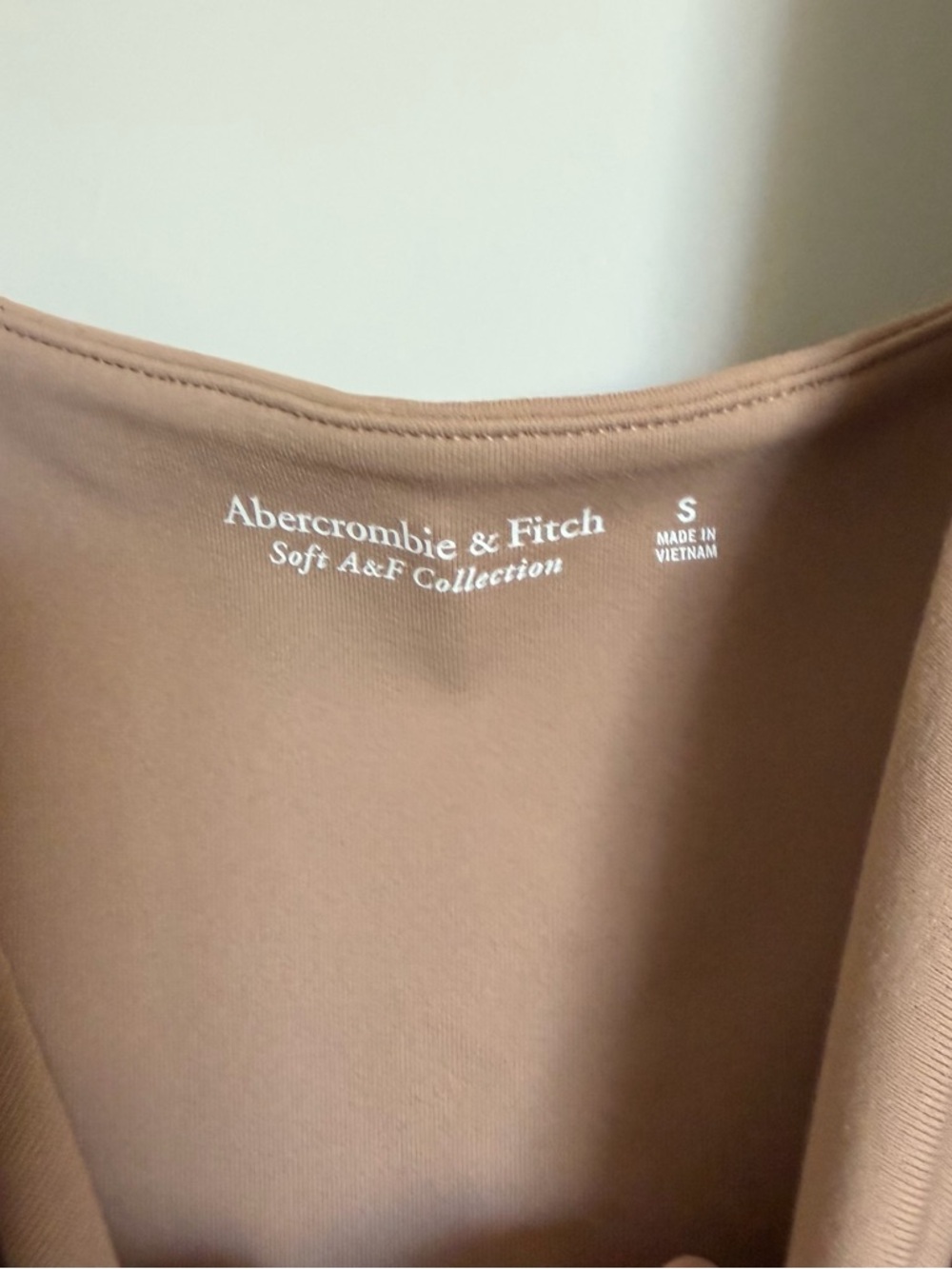 Abercrombie and Fitch Square Neck Nude Bodysuit - Picture 2 of 3